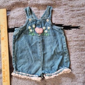 Vintage Sesame Street Shortalls Bubble Girls 3-6 months